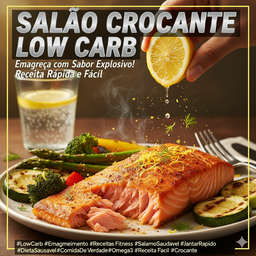 Salmão Crocante Low Carb